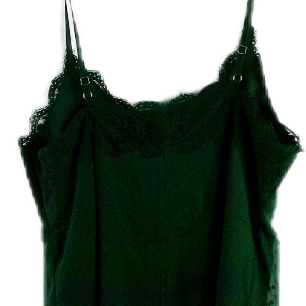Abercrombie & Fitch - Green Swiss Dot/Lace Camisole - Small - Picture 4 of 5